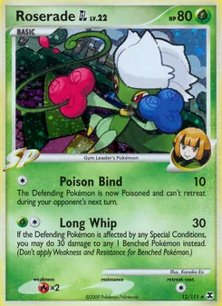 Roserade GL card from Rising Rivals, number 12/111