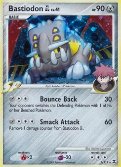Bastiodon GL card from Rising Rivals, number 2/111