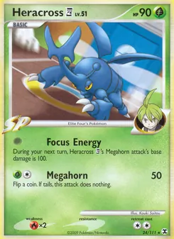 Heracross E4 card from Rising Rivals, number 24/111