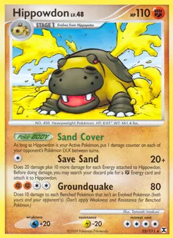Hippowdon card from Rising Rivals, number 25/111