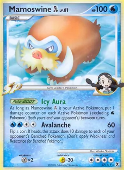 Mamoswine GL card from Rising Rivals, number 27/111