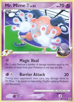 Mr. Mime E4 card from Rising Rivals, number 28/111