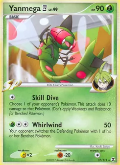 Yanmega E4 card from Rising Rivals, number 37/111