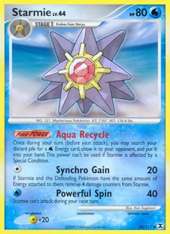 Starmie card from Rising Rivals, number 50/111