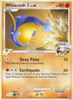 Whiscash E4 card from Rising Rivals, number 54/111