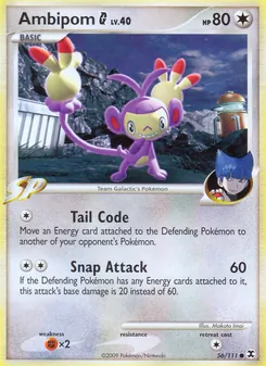 Ambipom G card from Rising Rivals, number 56/111