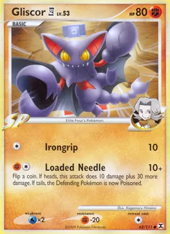 Gliscor E4 card from Rising Rivals, number 62/111