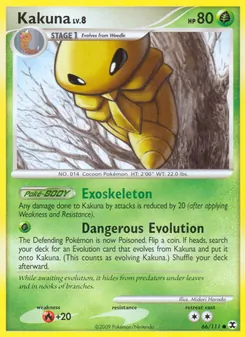Kakuna card from Rising Rivals, number 66/111