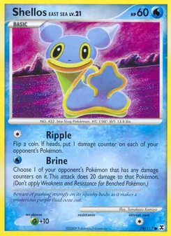 Shellos East Sea card from Rising Rivals, number 79/111