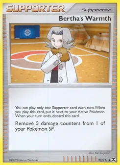 Bertha's Warmth card from Rising Rivals, number 90/111