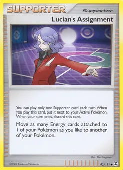 Lucian's Assignment card from Rising Rivals, number 92/111