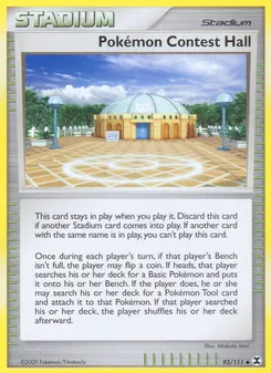 Pokémon Contest Hall card from Rising Rivals, number 93/111