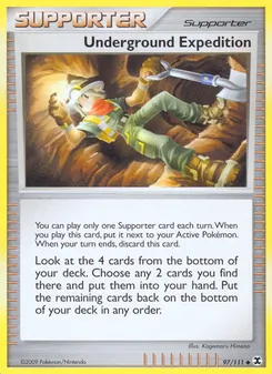 Underground Expedition card from Rising Rivals, number 97/111