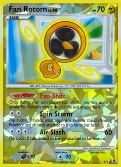 Fan Rotom card from Rising Rivals, number RT1/111