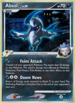 Absol G card from Supreme Victors, number 1/147