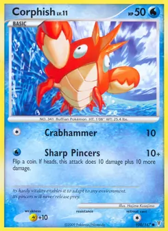 Corphish card from Supreme Victors, number 100/147