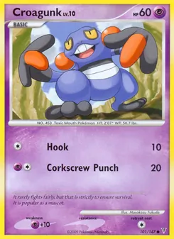Croagunk card from Supreme Victors, number 101/147