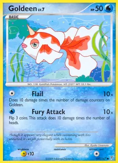 Goldeen card from Supreme Victors, number 107/147