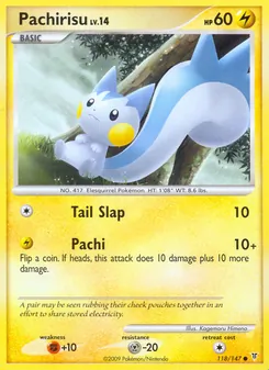 Pachirisu card from Supreme Victors, number 118/147