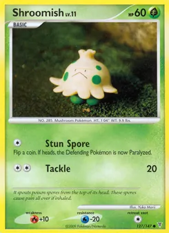 Shroomish card from Supreme Victors, number 127/147