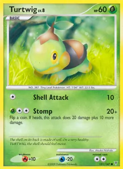 Turtwig card from Supreme Victors, number 131/147