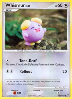 Whismur card from Supreme Victors, number 132/147