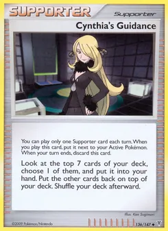 Cynthia's Guidance card from Supreme Victors, number 136/147