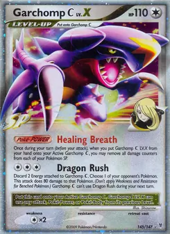 Garchomp C LV.X card from Supreme Victors, number 145/147