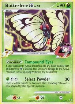 Butterfree FB card from Supreme Victors, number 17/147