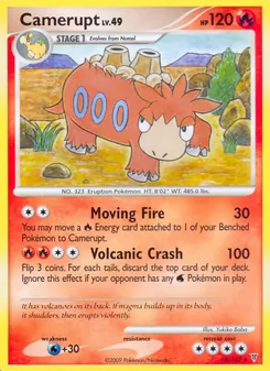Camerupt card from Supreme Victors, number 18/147