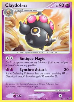 Claydol card from Supreme Victors, number 22/147