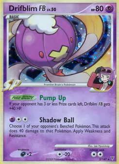 Drifblim FB card from Supreme Victors, number 3/147
