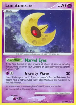 Lunatone card from Supreme Victors, number 32/147