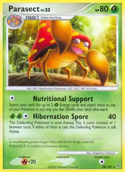 Parasect card from Supreme Victors, number 38/147