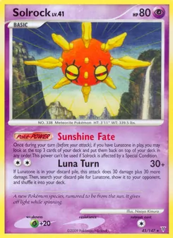 Solrock card from Supreme Victors, number 45/147