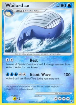 Wailord card from Supreme Victors, number 47/147