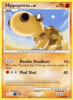 Hippopotas card from Supreme Victors, number 61/147