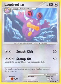 Loudred card from Supreme Victors, number 64/147