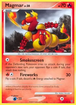 Magmar card from Supreme Victors, number 65/147