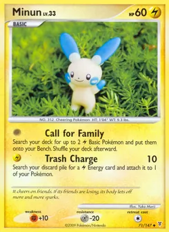 Minun card from Supreme Victors, number 71/147