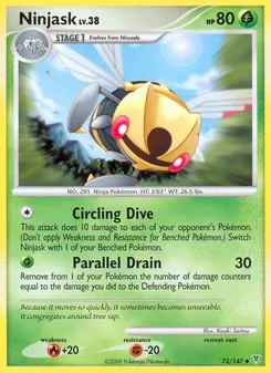 Ninjask card from Supreme Victors, number 73/147