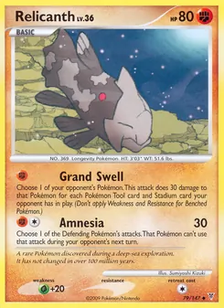 Relicanth card from Supreme Victors, number 79/147