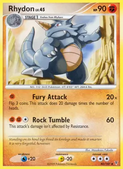 Rhydon card from Supreme Victors, number 80/147