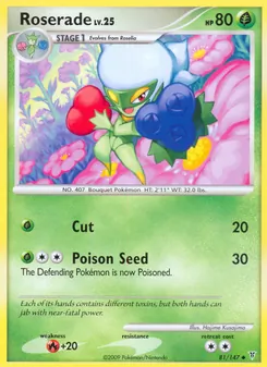 Roserade card from Supreme Victors, number 81/147