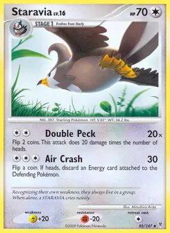 Staravia card from Supreme Victors, number 85/147