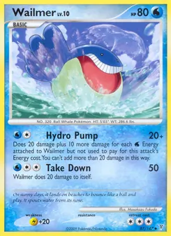 Wailmer card from Supreme Victors, number 87/147