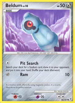 Beldum card from Supreme Victors, number 90/147