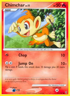 Chimchar card from Supreme Victors, number 97/147