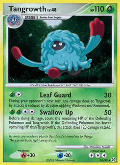 Tangrowth card from Arceus, number 10/99