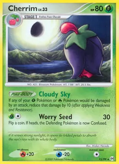 Cherrim card from Arceus, number 15/99